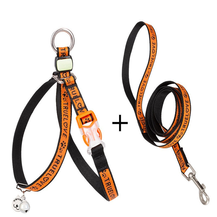 Transform Your Pet's Outdoor Experience with Our Pet Bell Chest Strap Harness and Leash Set